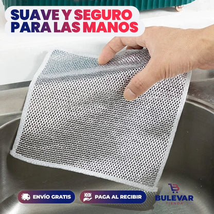 LIMPIADOR TOALLA MULTIUSOS DE ALAMBRE PROMO X6