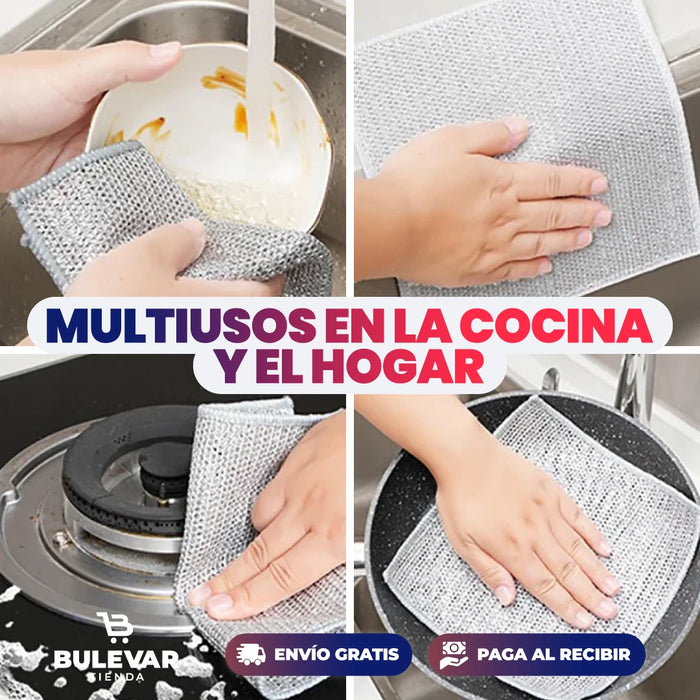 LIMPIADOR TOALLA MULTIUSOS DE ALAMBRE PROMO X6