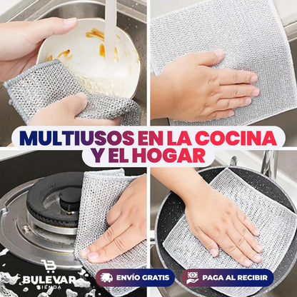 LIMPIADOR TOALLA MULTIUSOS DE ALAMBRE PROMO X6